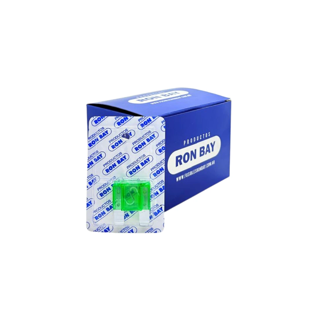 FUSIBLE MAXI FICHA 30 AMP. CAJA DE 20 BLISTER X 1 UNIDAD (CAJA CERRADA)