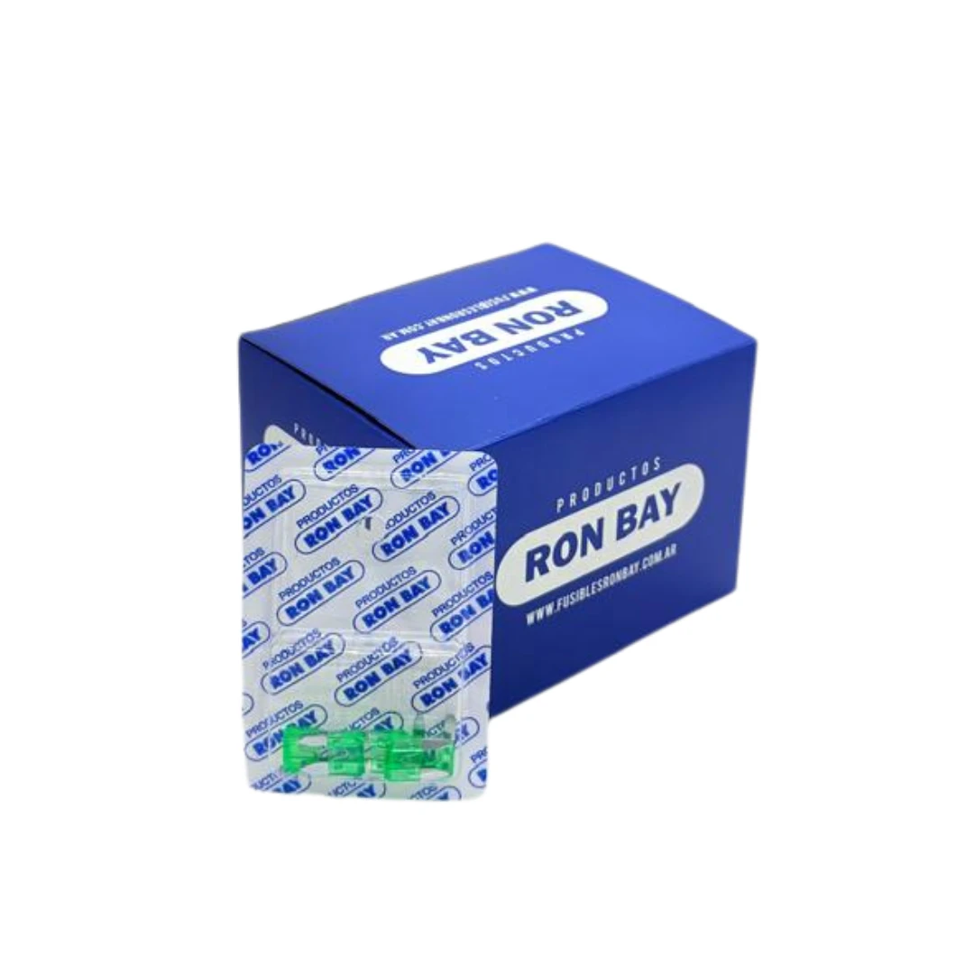 FUSIBLE MINI FICHA 30 AMP . CAJA DE 20 BLISTER X 5 UNIDADES  (CAJA CERRADA)