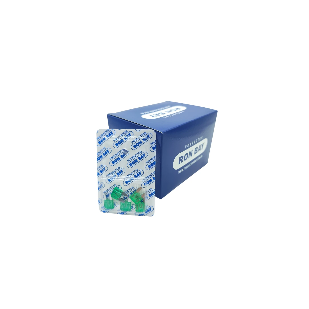 FUSIBLE MINI FICHA 40 AMP . CAJA DE 20 BLISTER X 5 UNIDADES  (CAJA CERRADA)