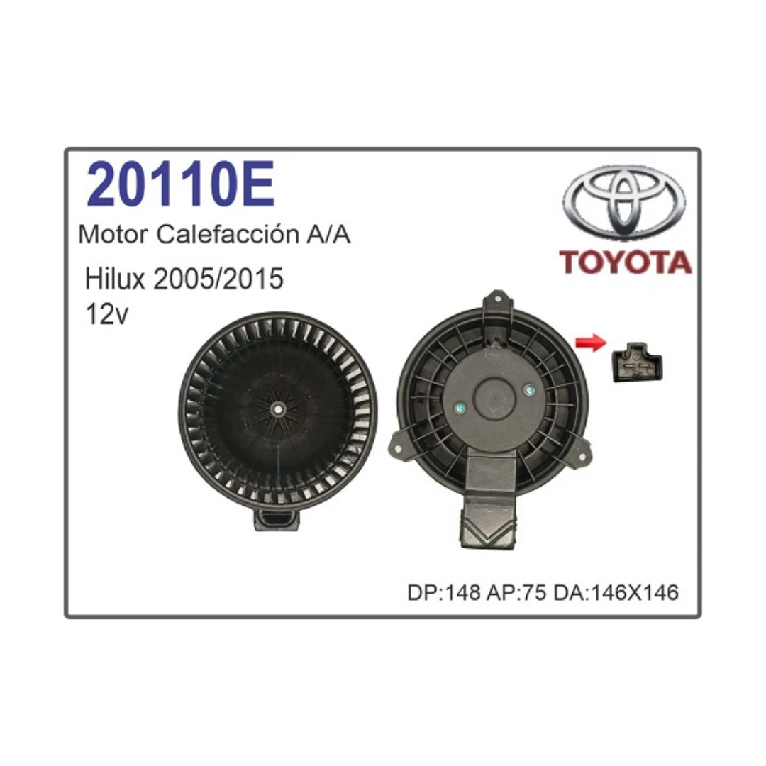 MOTOR SOPLADOR CALEFACCION TOYOTA HILUX SW4 2005 HASTA 2015