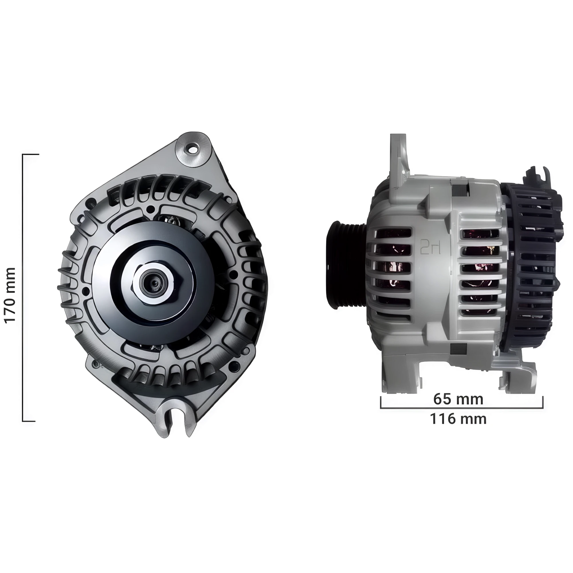 ALTERNADOR P306, P405, NAFTA/DIESEL PATA C/RANURA VALEO