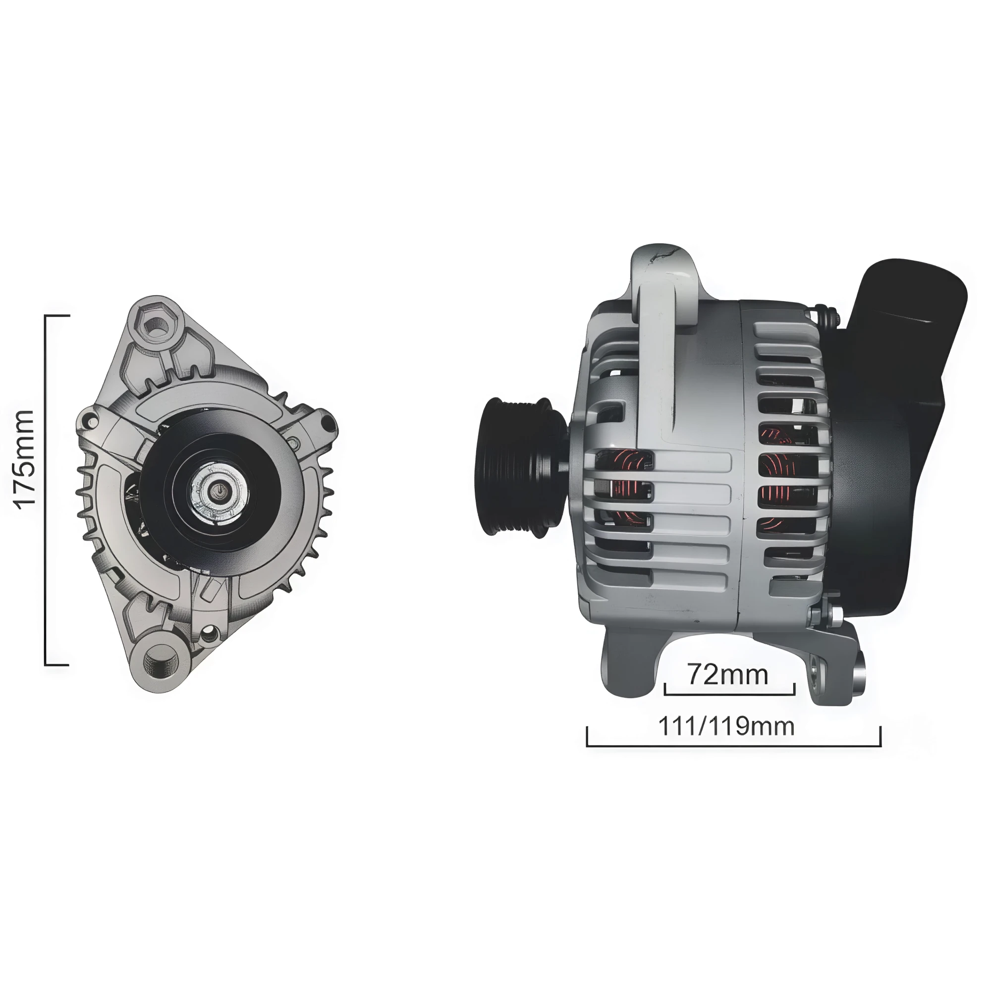 ALTERNADOR MARELLI 12V 85A FIAT PALIO PUNTO 1,6