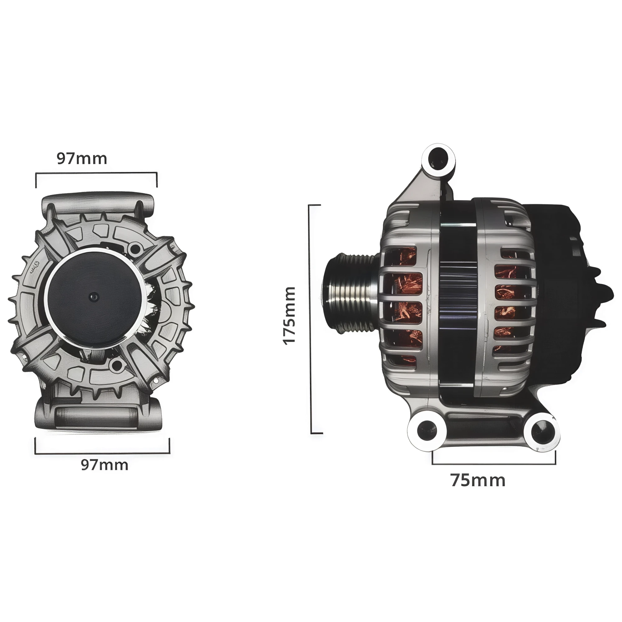 ALTERNADOR MOTORCRAFT 12V 150A FORD TRANSIT DESDE 2006