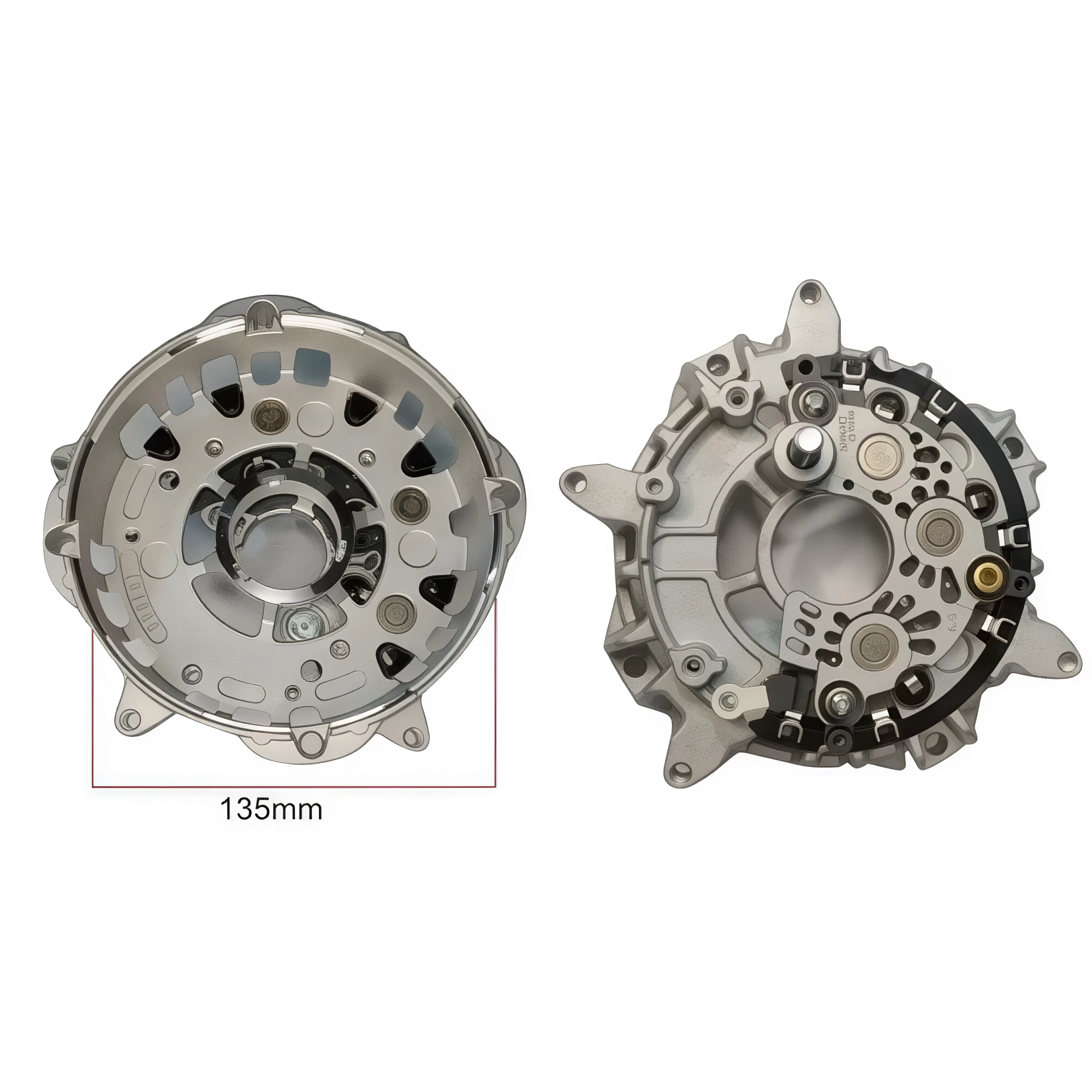 TAPA TRASERA C/ PLAQUETA PORTA DIODO P/ ALTERNADOR MB 24V 80A ELECTRONICO MOD. NUEVO