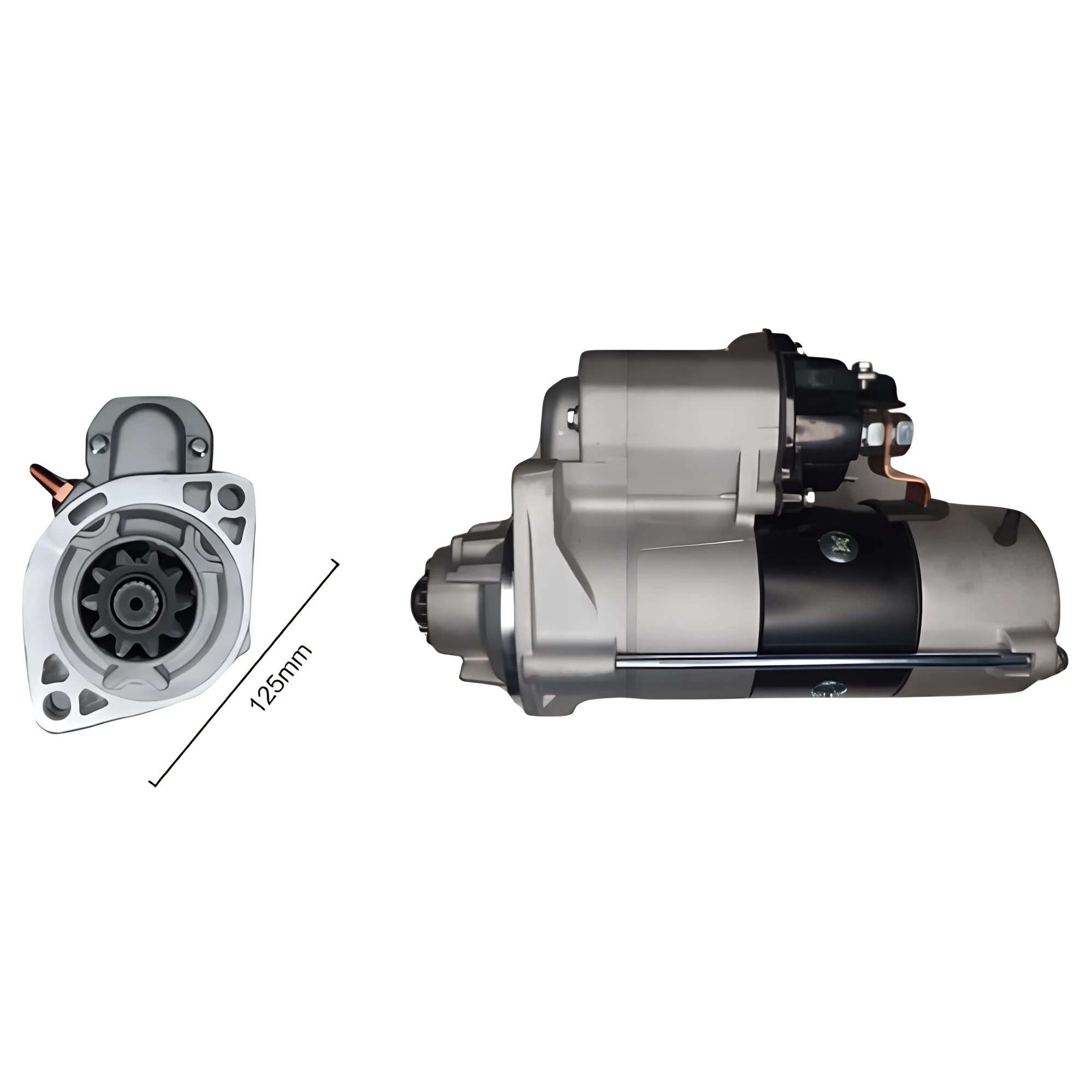 MOTOR DE ARRANQUE DENSO PAUNY 230 CUMMINS 12V 10D (10165 24V)  (Reemplazo 10174)