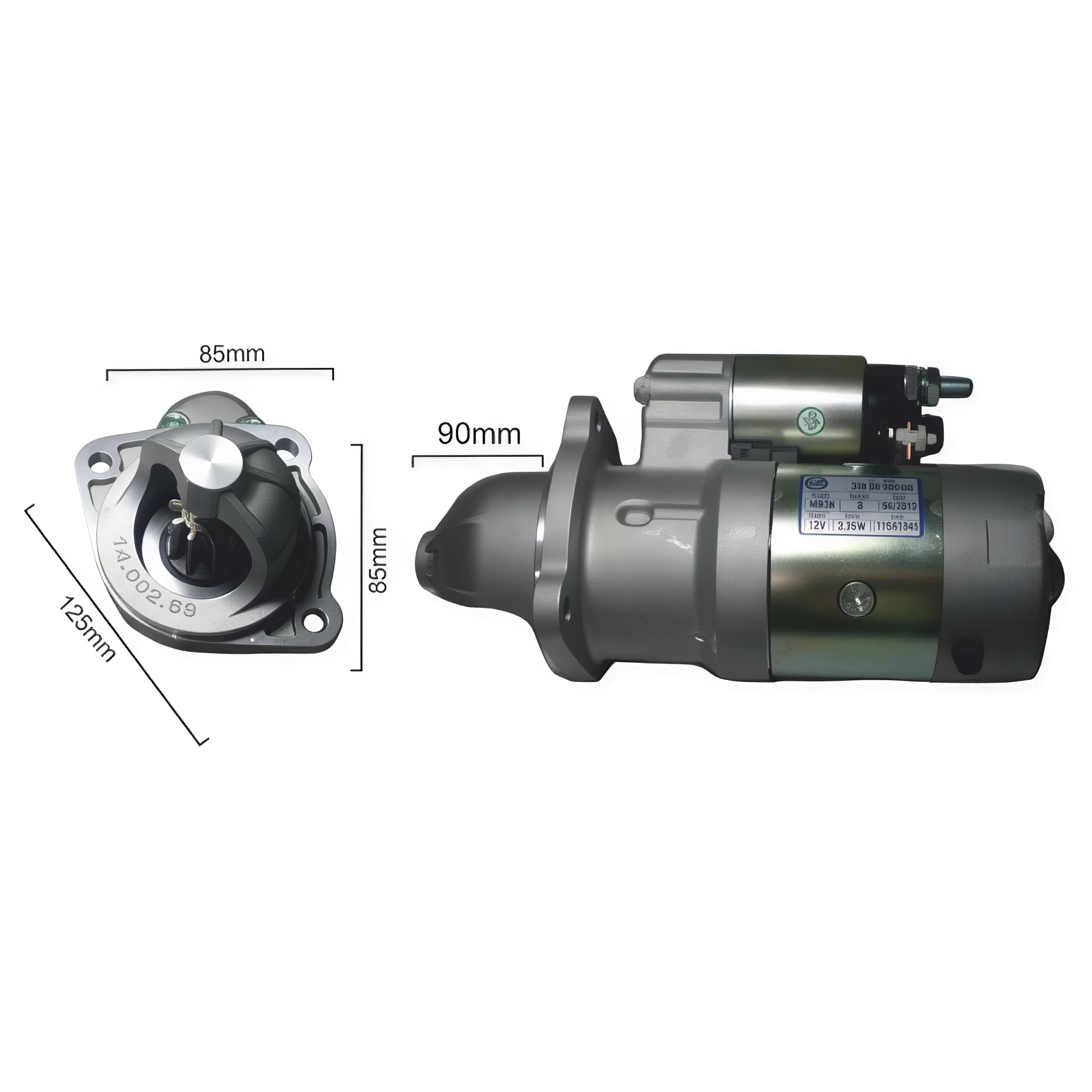 MOTOR DE ARRANQUE INDIEL M100R CAMION 250 10D (Reemplazo 10094-10109)