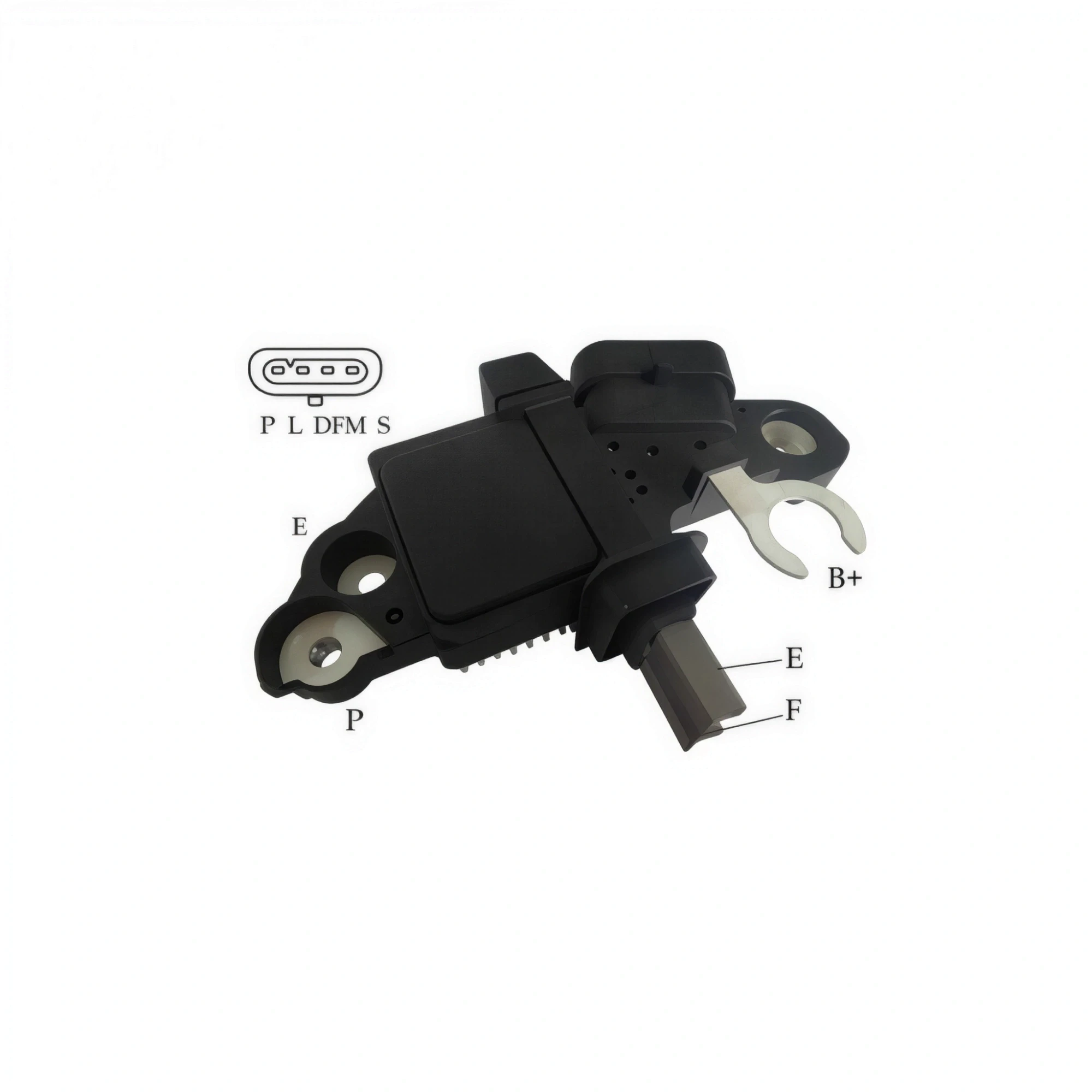 REGULADOR DE VOLTAJE TIPO BOSCH 12V 4P