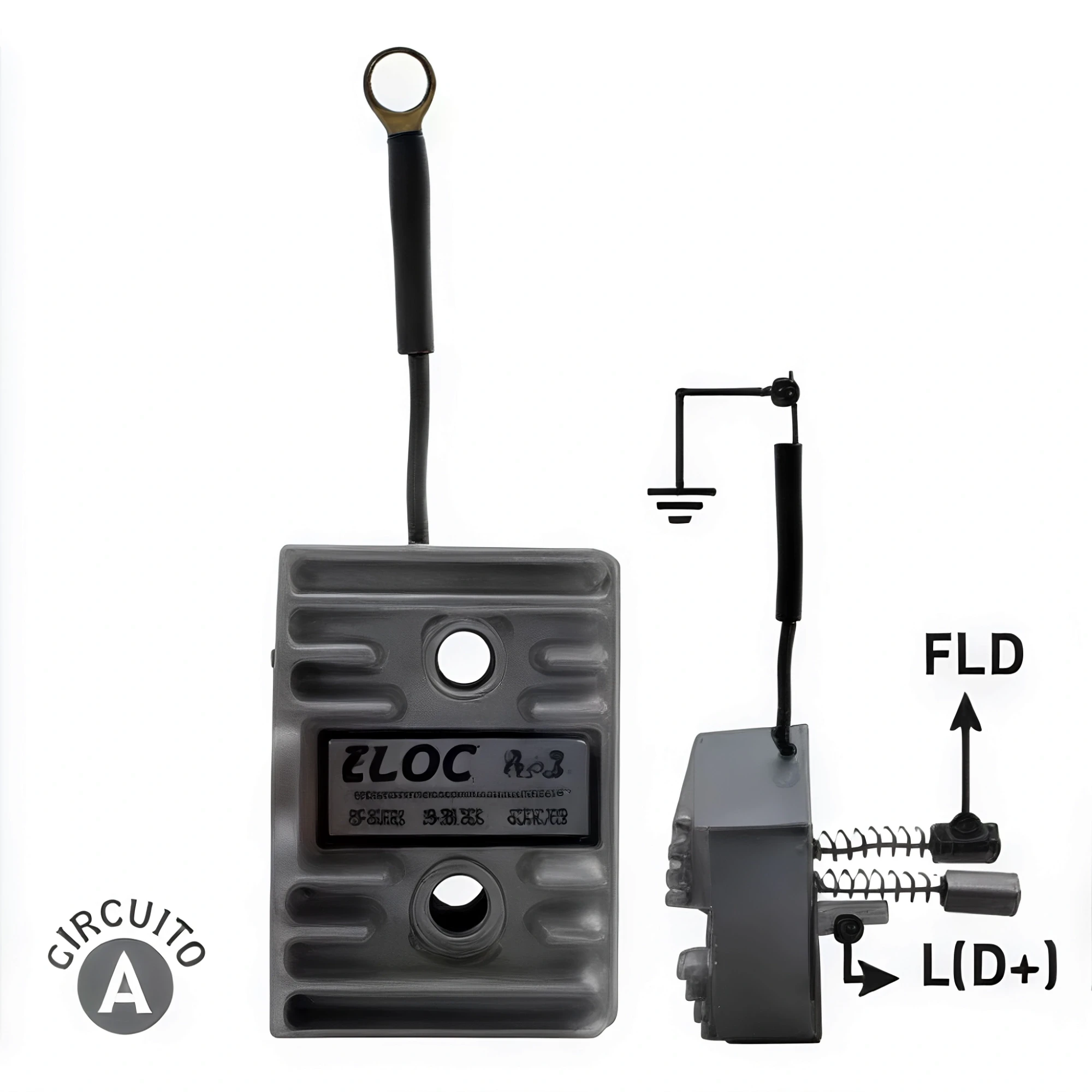 REGULADOR DE VOLTAJE TIPO ARGELITE CON CABLE 12V