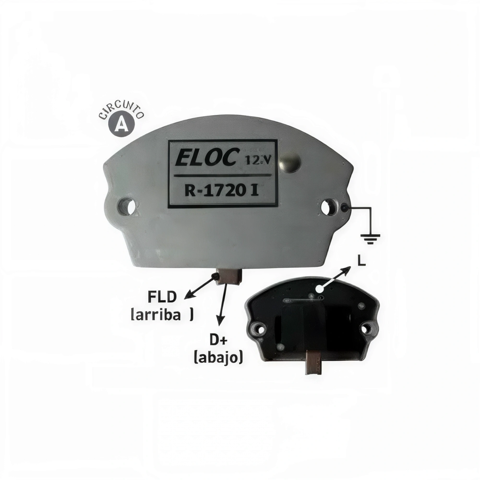 REGULADOR DE VOLTAJE TIPO INDIEL 12V
