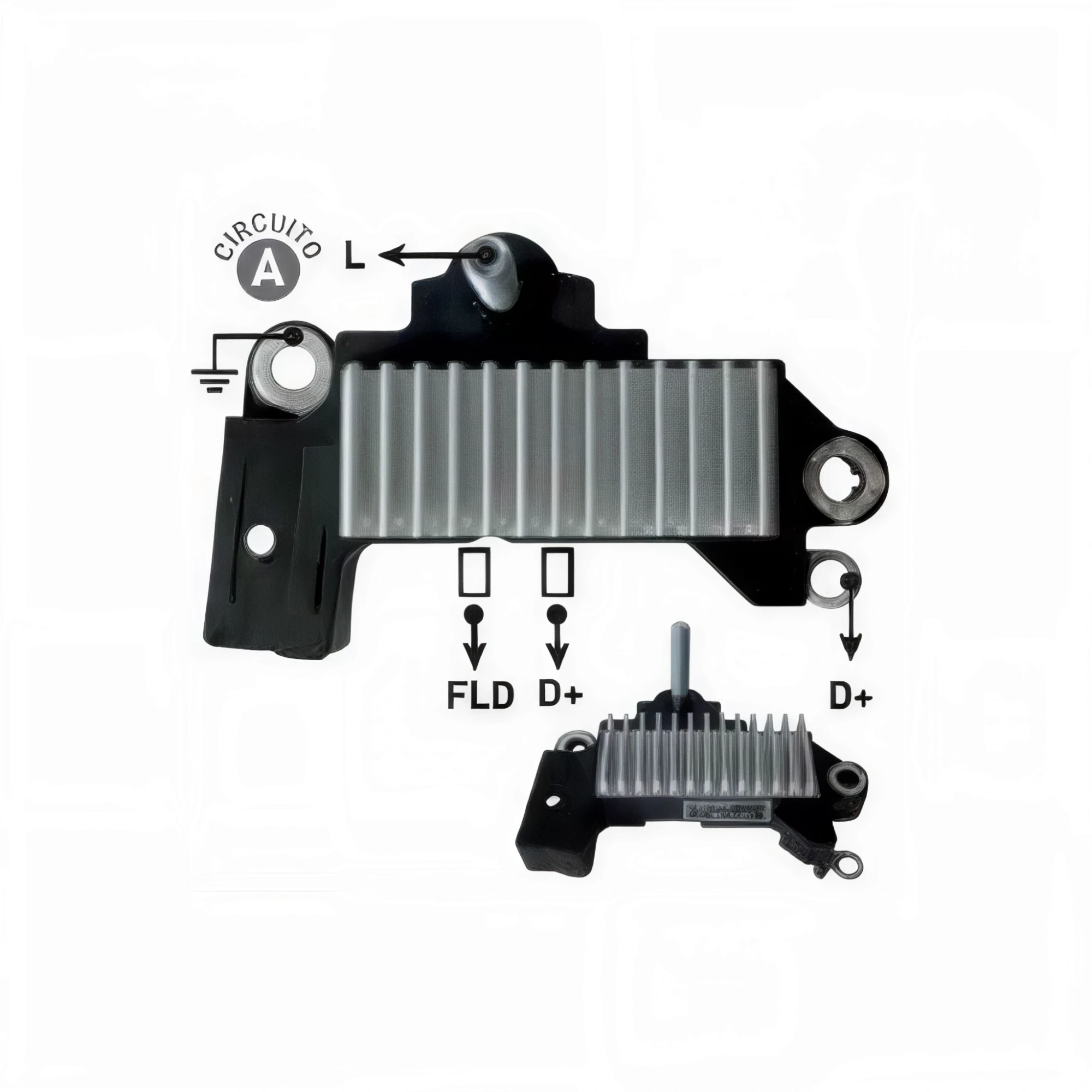REGULADOR DE VOLTAJE TIPO INDIEL 12V